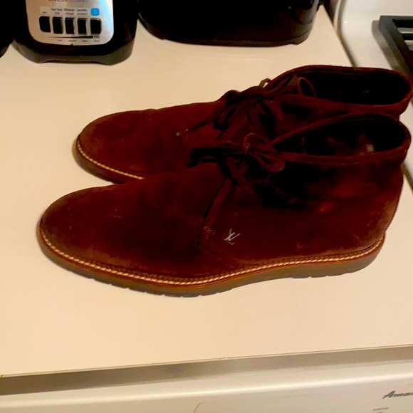 Louis Vuitton brown lace up boots great condition. - Picture 1 of 3